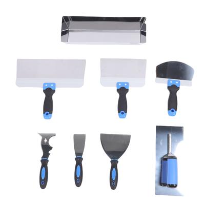 Drywall Spatula Set Stainless Steel Scraper Shovel Plastering Trowel 14 Inch Mud Pan for Wall Taping Spreading Painting