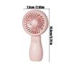 Mini Handheld Fan 3-Speed Strong Wind USB Rechargeable Long Lasting Portable Desk Fan For Students Office Outdoor Travel Camping