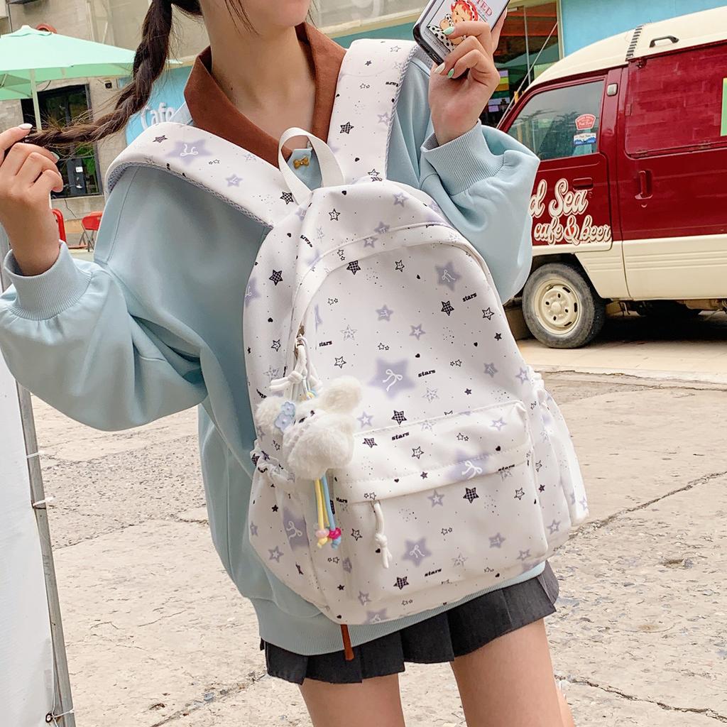 Large-capacity Student Schoolbag - Cute Style Travel Shoulder Bag - Fresh and Light Lady Bag