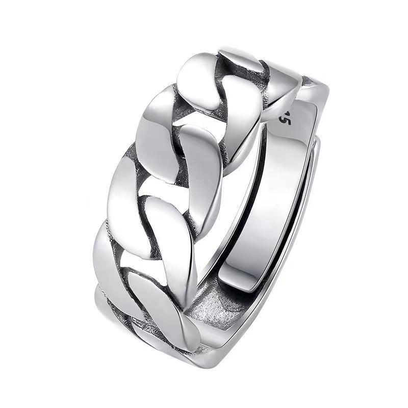 Hot 925 Sterling Silver Ring Adjustable Simplicity Fashion Exquisite Student Girlfriend Jewelry Accessories Wedding Party