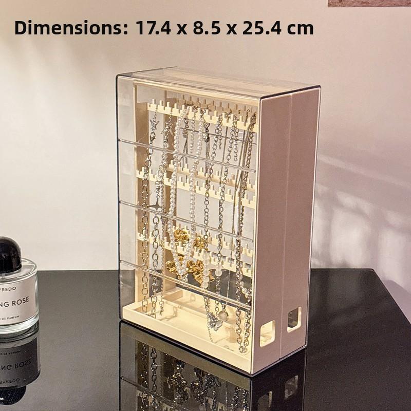 Acrylic Transparent Jewelry Box Vertical High Capacity Drawer Organizers Necklace Bracelet Storage Portable Storage Boxes Gifts