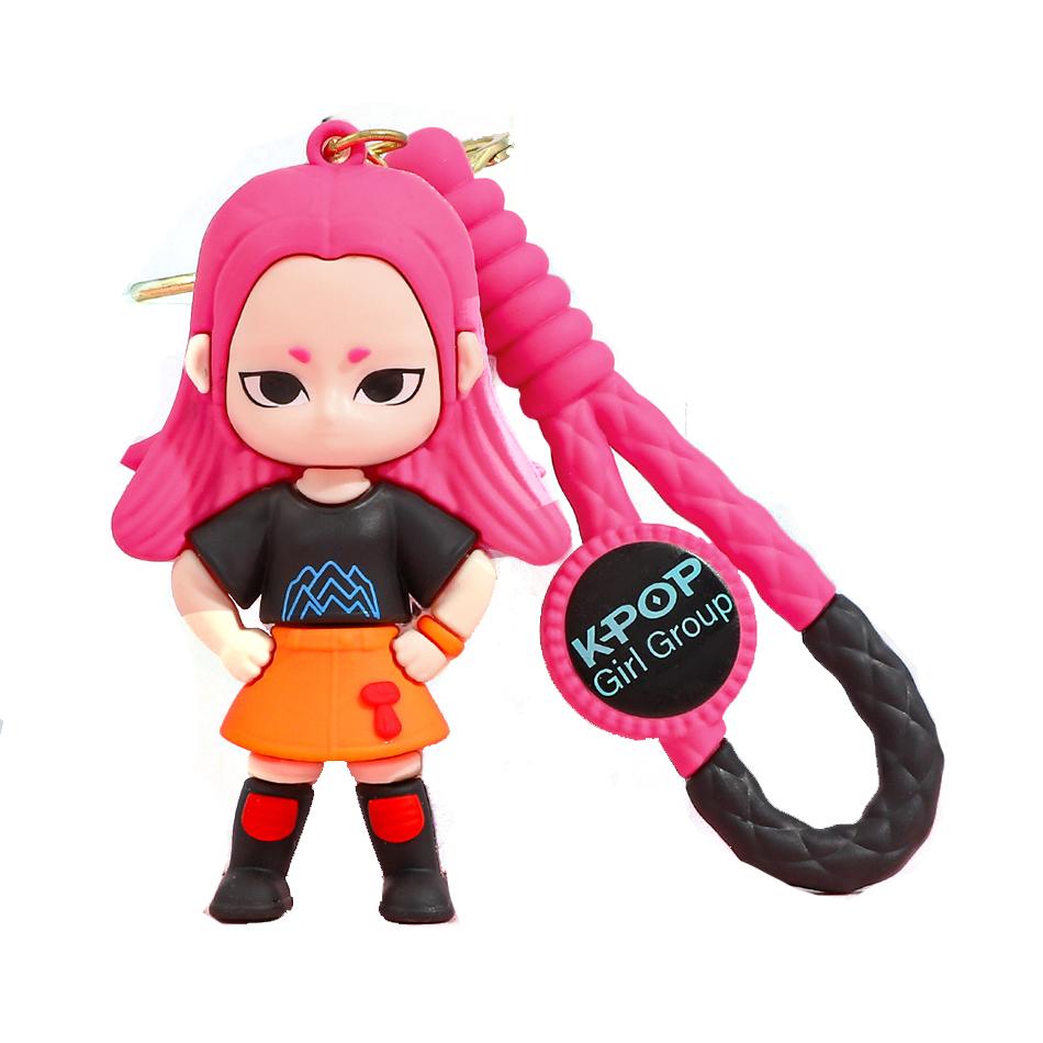 KPOP Demon Hunters Keychain, Tiger Character PVC Figure Keychain, Cute Harajuku Style Key Ring for Kids & Fans Halloween Gift