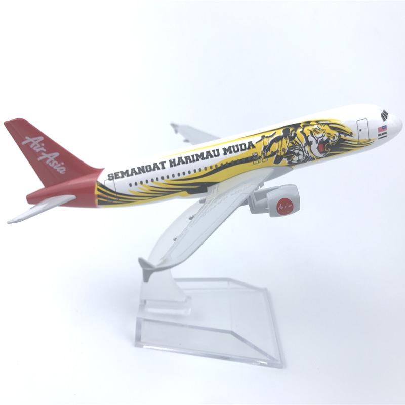 A320 Asian Airways Series 1:400 Scale 16cm Aircraft Metal Alloy Aviation Souvenir Replica Diecast Airplane Model With Stand