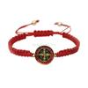 24TE Chinesischer Knoten Rotes Band Glück Reichtum Armband Münzarmband