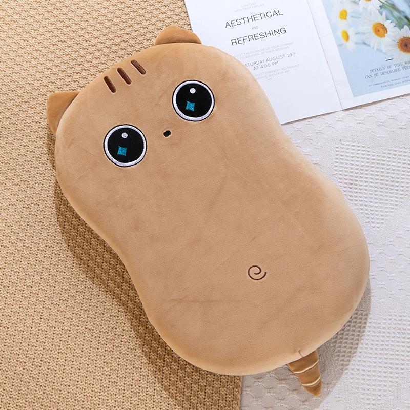 Memory Cotton Pillow Children's Slow Rebound Sleeping Pillow Cat Pillow Cervical Pillow Cat Belly Pillowcase Detachable