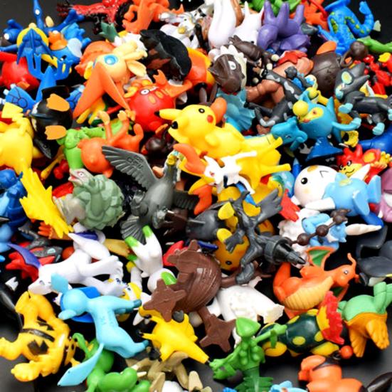 144Pcs Figurine Lively Cartoon Images PVC Adorable Mini Figure Dolls for Study Desk