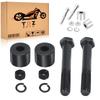 TDZ 1" Rise Handlebar Riser Extension for Harley 1-1/4" Handlebar Black Motorcycle Spacer