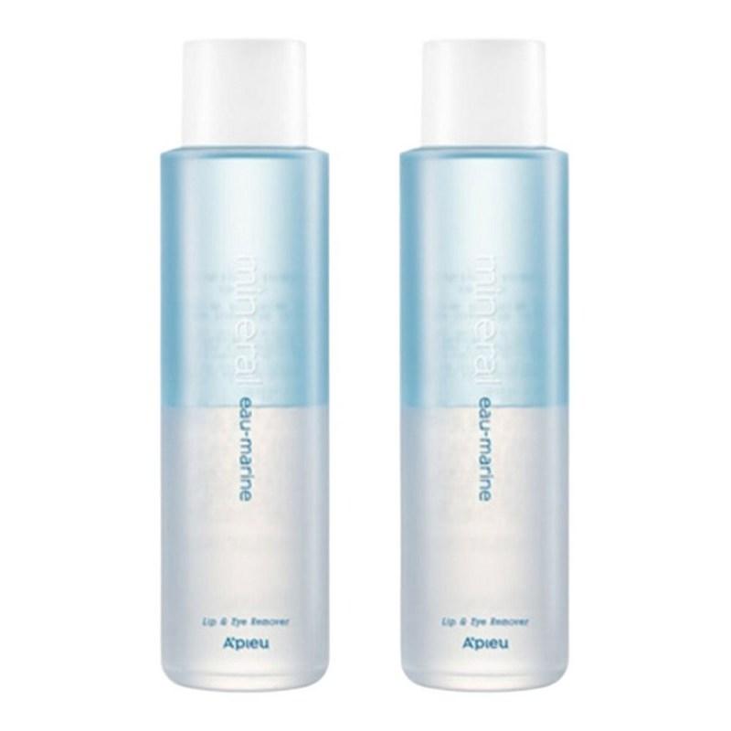 Apieu Large Size O'Marine Lip & Eye Makeup Remover 250ml X2 Pcs, 2 Pcs