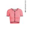 ELLASSAY Women's Short-Sleeve U-Neck Knit Top