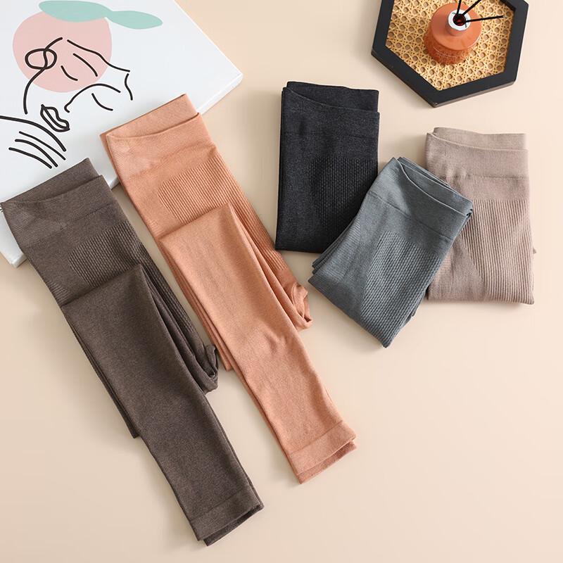 Xue Zhong Fei Women's Mid-High Waist Thermal Wool Blend Leggings