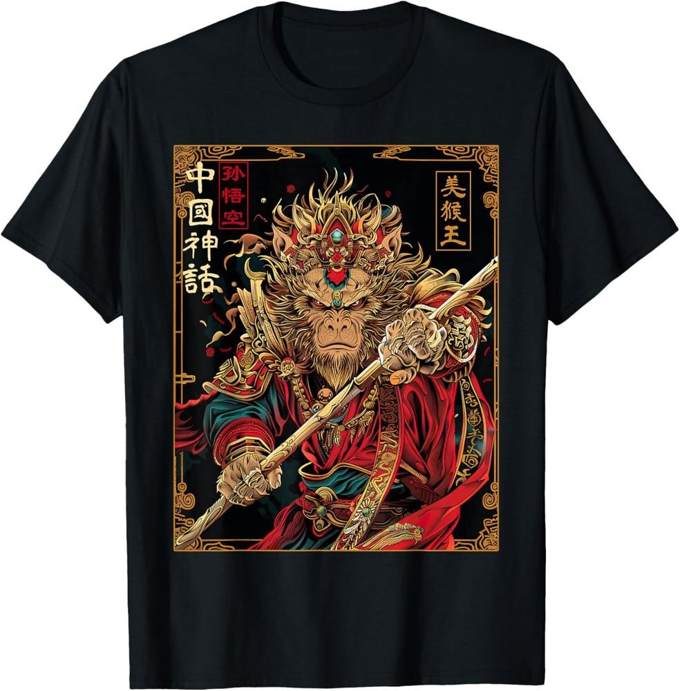 Chinese Mythology Sun Wukong Ancient Taoism T-Shirt Tops Tee
