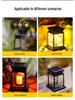 Solar LED Star Hanging Lantern: Copper Wire, Flickering Candle Effect, Waterproof Outdoor Light