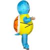 Costume gonflable de tortue mignonne de Noël pour activités parent-enfant et spectacles
