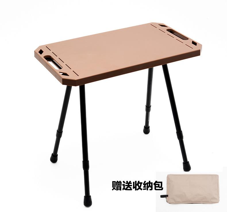 Outdoor Folding Camping Table Adjustable Height Beach Table Aluminium Alloy Tactical Table for Indoor Picnic   Hiking