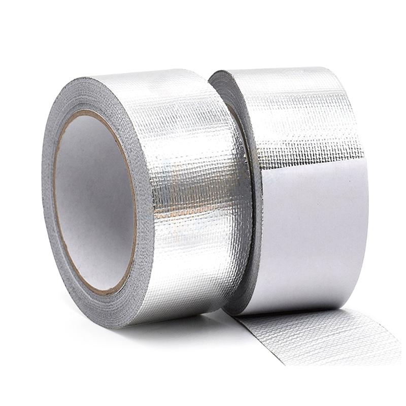10M*3Cm Aluminum Foil Tape High Temperature Resistant Insulation Tape Manifold Downpipe Wrapping Tape Silver Tape