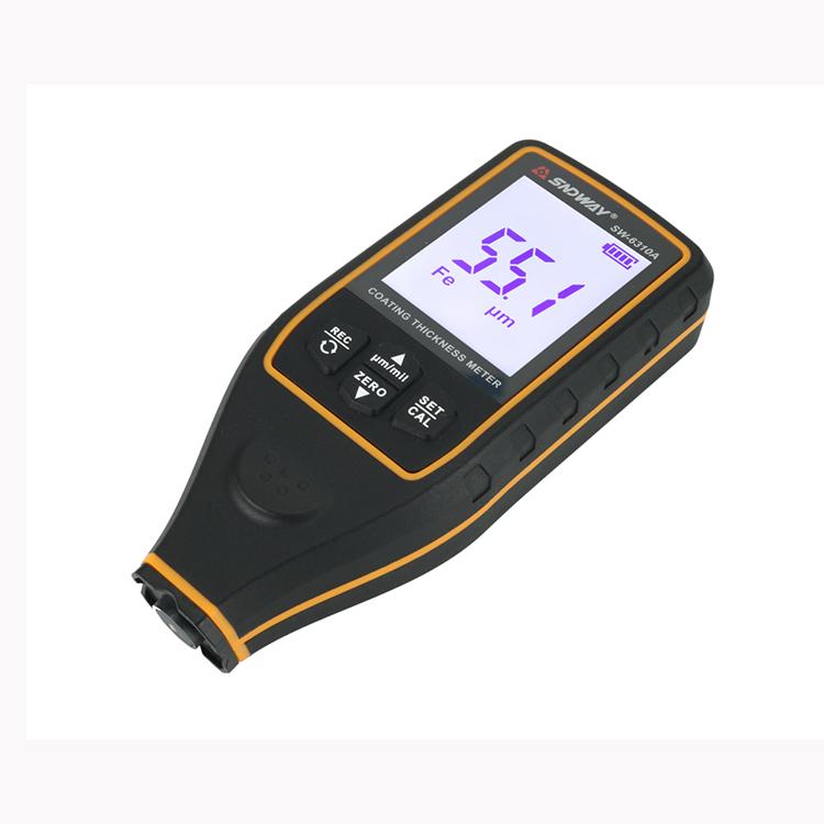 Iron and Non-ferrous Metals Thickness Measure Digital Paint Meter Car Coating Thickness Gauge 0-1700um чёрный