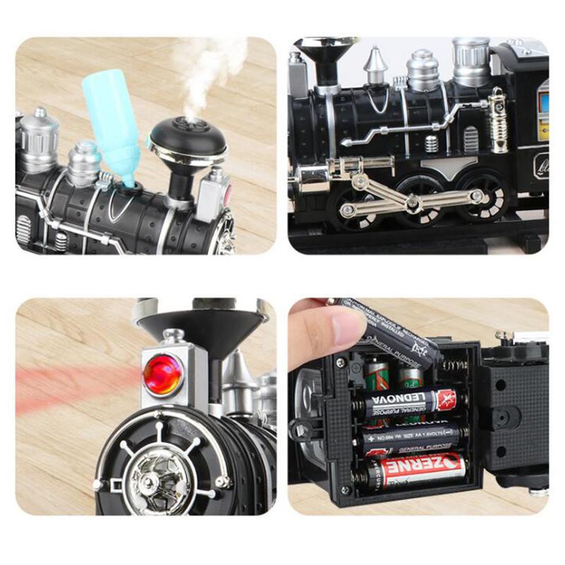 Nye Barn Elektrisk RC Tog Jernbane Leker Simulering Av Spor Programmering Klassisk Steam Juletog Barn Gave
