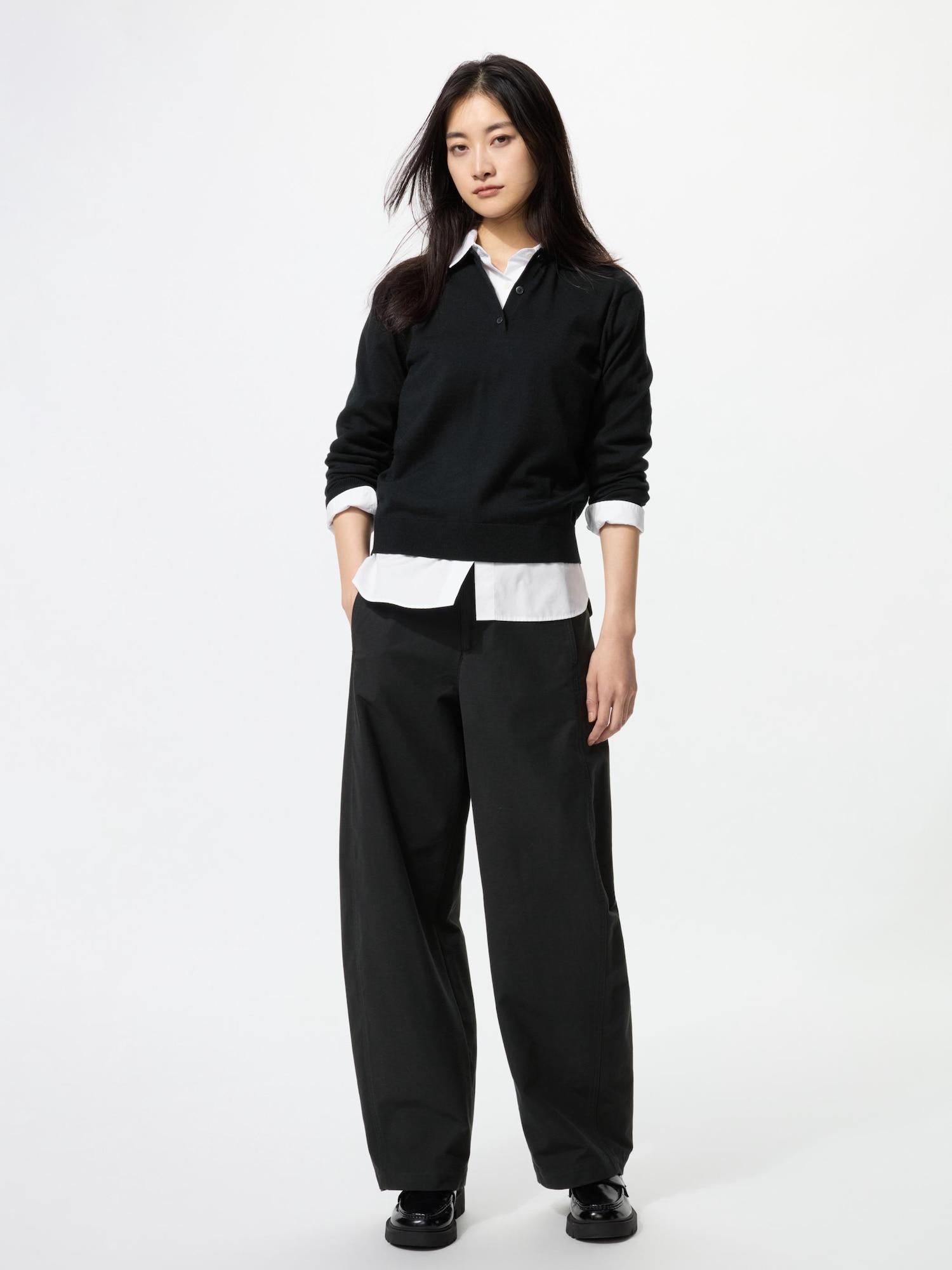 

Длинные брюки-бочки Uniqlo Japan Jersey 09 BLACK/S