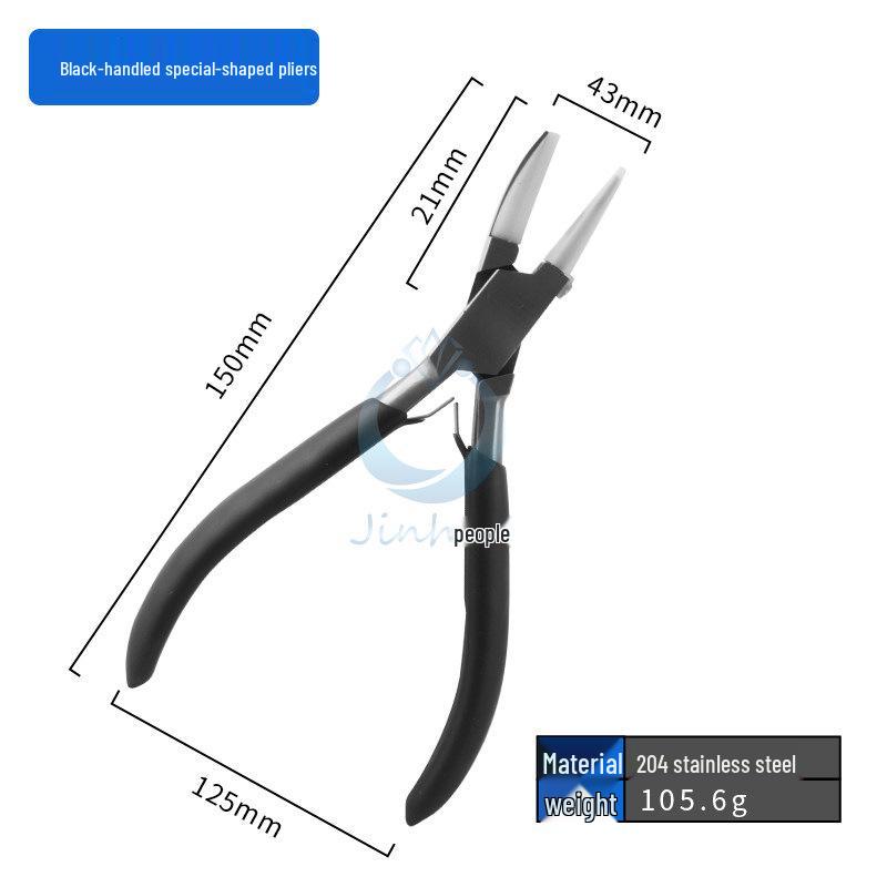 Stainless Steel Flat Nose Pliers for Wire Wrapping & Jewelry Making