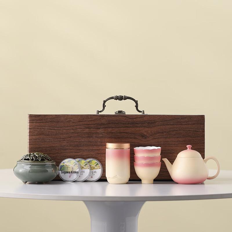 National Tide Ceramic Tea Set Gift Box