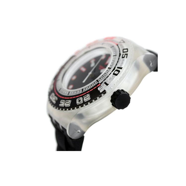 SWATCH Unisex 44mm Black Watch SUUK400 SUUK400