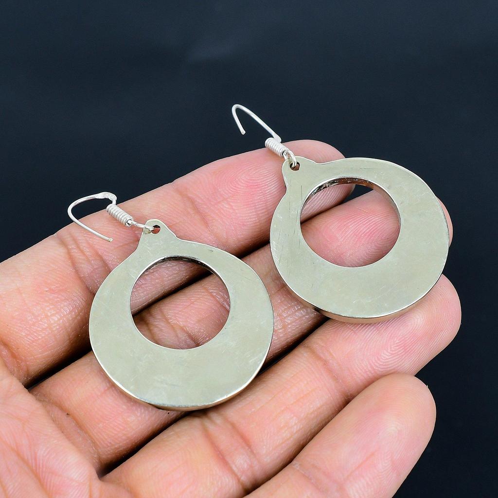 Sleeping Turquoise 925 Sterling Silver Earrings Tibetan Silver Earrings Handmade Earrings Tibetan Jewelry Tribal Ethnic Nepali Pendant Gifts For Mom