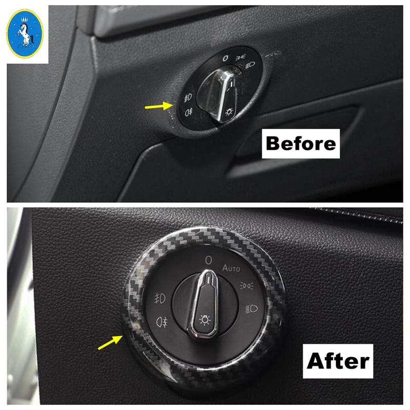 Interior Window Glass Lift / Head Lights / Inner Door Armrest Cover Trim Accessories Fit For Volkswagen Jetta Mk7 -