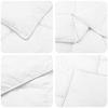 Maison Exclusive - Ensemble de Duvet Blanc 260 x 240 cm Polyester, Bambou