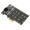 Adapter Card M.2 SATA to PCIE Dual Disk Array Card Transmission Stability Expansion Card