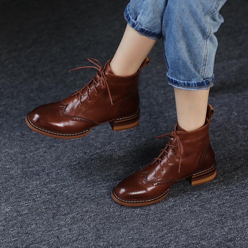 Mote 2024 Nye Høst Damesko Snøring Chelsea Dame Støvletter Vinter Blokkhæl Ankelstøvletter for Damer Zapatos De Mujer Dame Chunky Støvletter