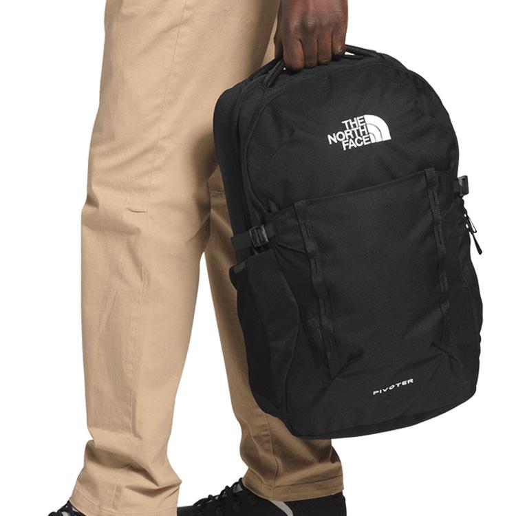 The North Face 28L Embroidered Logo Multi-Compartment Waterproof Backpack Unisex Backpack Black 3VXDJK3-MFO