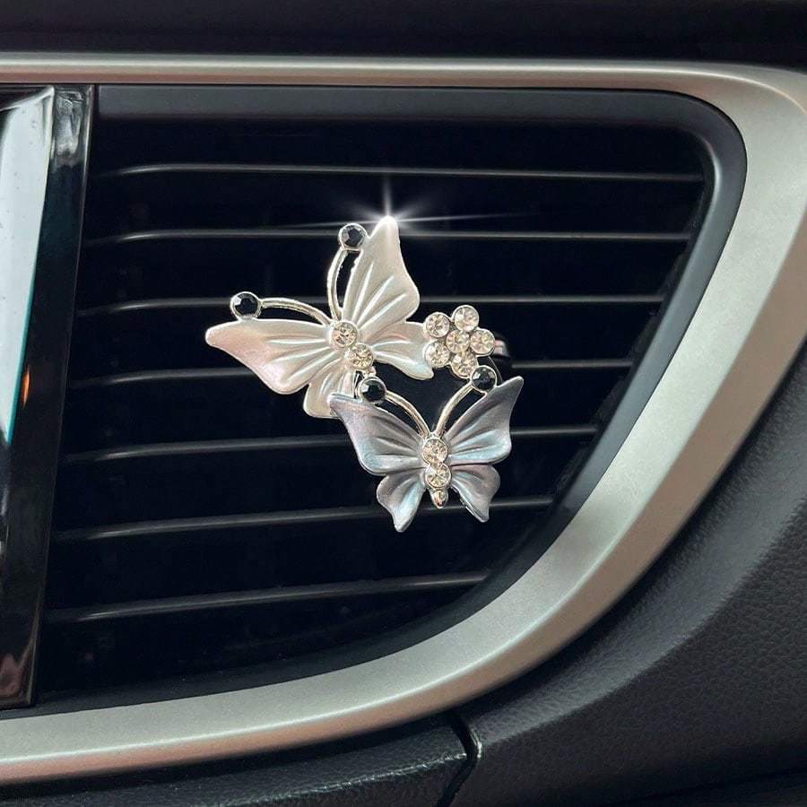 

Украшение на воздуховыпускное отверстие автомобиля в виде бабочки one-size серый