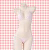 Micro Extremely Sexy Triangle Separate Lolita Cosplay Moe Border String Striped Halter One Pink [SENMHOO] Bikini, Small, Swimsuit, Bikini, Costume,