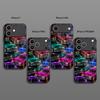 Retro Luxury Car Pattern 2D Phone Case for iPhone 17 16 15 14 13 12 11 X XR XS Max Pro 8 plus Glass Protective Cover