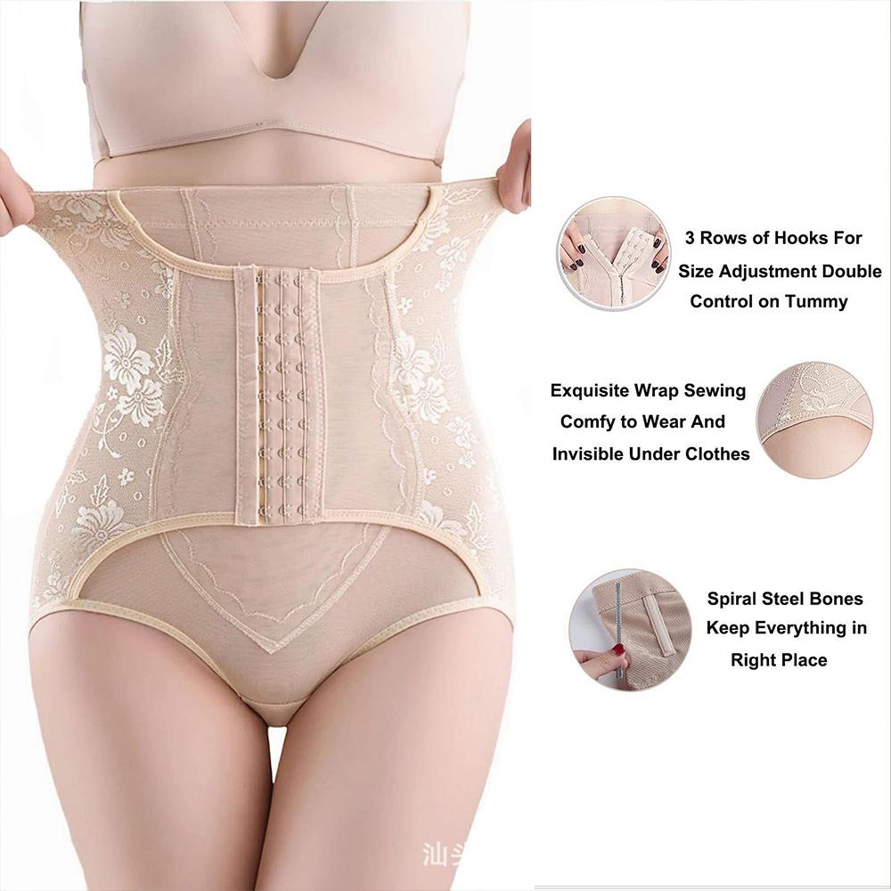 Shapewear Leggings High-Waisted Briefs Button-Front Tummy-Control Knickers Women's Butt-Lifting Waist-Cinching Knickers