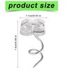 50pcs High Strength Steel Twist Nails Metal Twist Fasteners Not Slip Fixing Home Decoration Hardware For Sofa Carpet