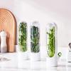 1Pc Herb Saver Storage Container Fresh Herb Keeper Vanilla Vegetables Fresh Preservation Bottle For Refrigerator Kitchen