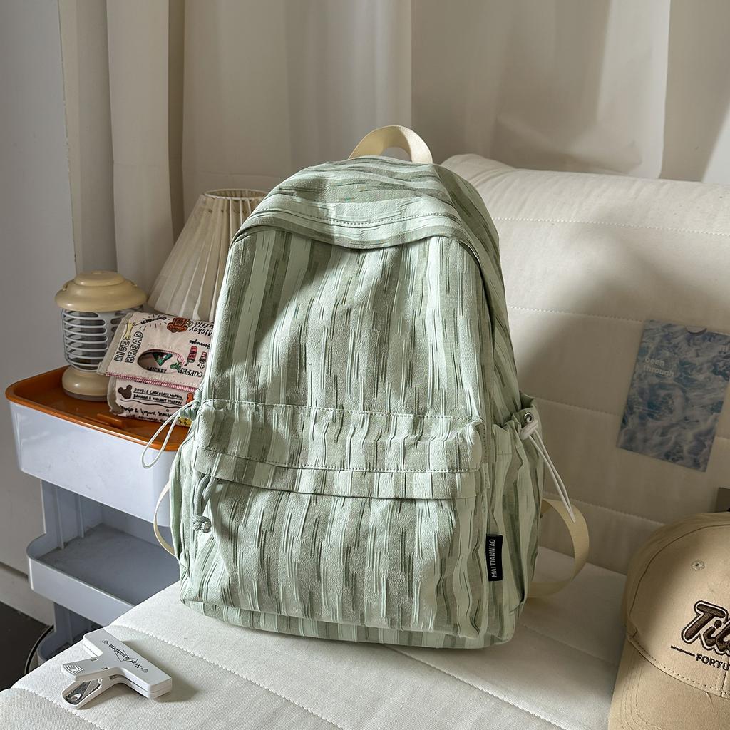 Schoolbag new 1011 high-value schoolbag ins wind lightweight backpack junior high school students versatile commuting large-capacity backpack