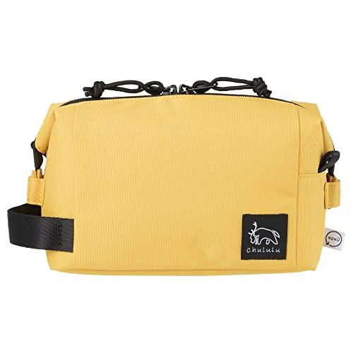 HAKUBA Chululu Renew Inner Pouch Camera Bag [Medium, Mustard] Sustainable camera case made with recycled materials, with handle and shoulder strap