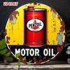Vintage Penzoil Round Tin Sign 20x20cm Garage Cafe Home Metal Wall Decor
