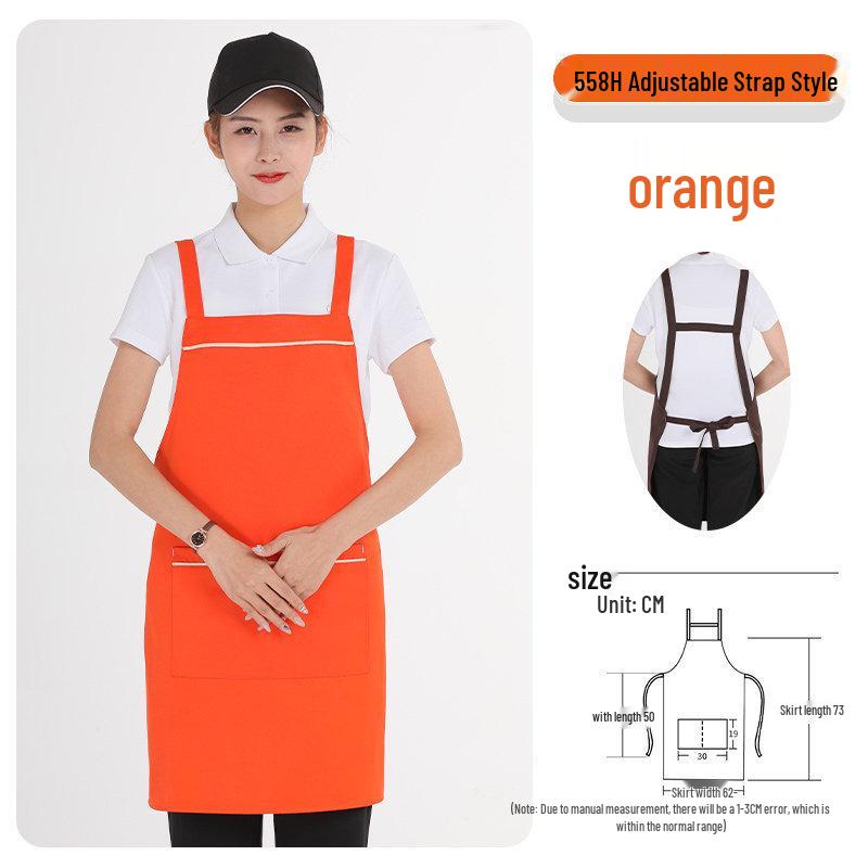 Premium Women's Waterproof Work Apron with Custom Logo for Restaurants, Cafes, Hotels, Flower Shops, and Supermarkets