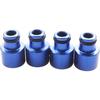 4pcs Racing Fuel Injector Top Hats Adapters Compatible For Honda Civic and Compatible For Acura RDX Injectors To B16 B18 D16Z D16Y Engines