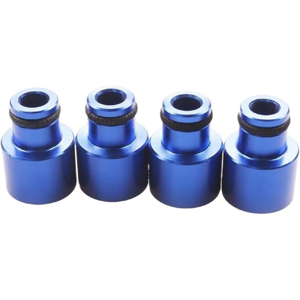 4pcs Racing Fuel Injector Top Hats Adapters Compatible For Honda Civic and Compatible For Acura RDX Injectors To B16 B18 D16Z D16Y Engines