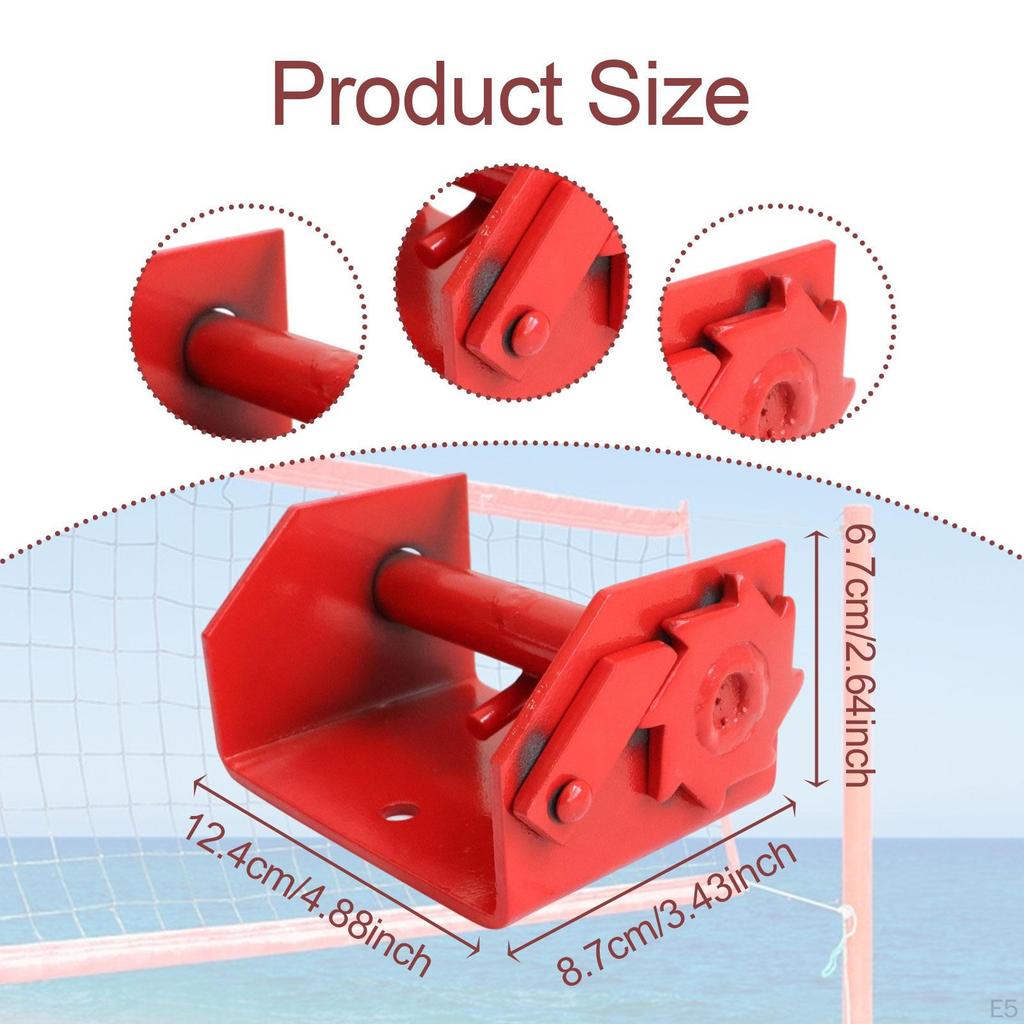 Volleyball Net Tensioner Badminton Pole Easy Setup Attachment Training Equipment