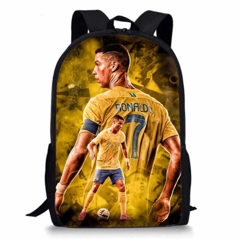Cristiano Ronaldo Basketball Sports Backpack With Waterproof Polyester For Middle School Students
