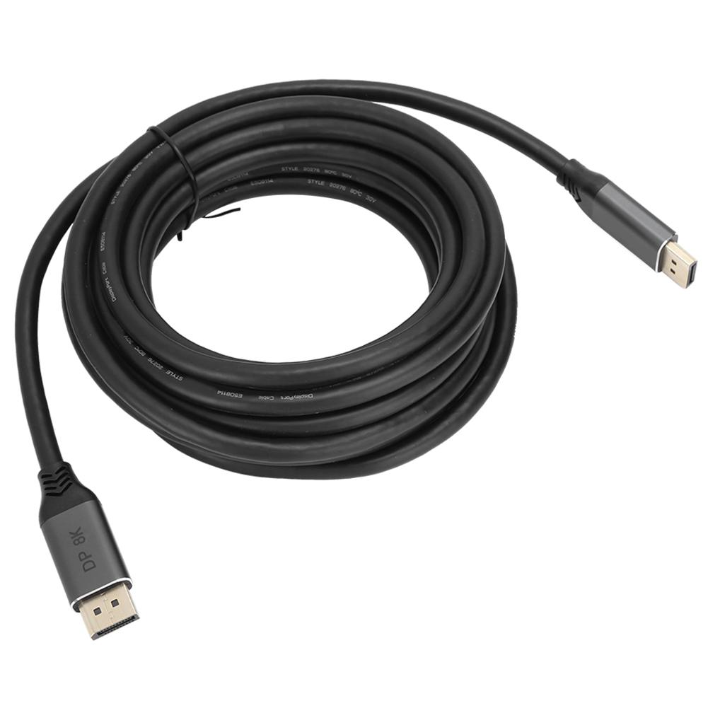 1.4 MaletoMale DP to MaletoMale DP Cable Wire Line for 8K Universal Compatibility