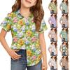 Camicetta Estiva a Maniche Corte per Ragazze Uniforme Scolastica Camicia Bottoni Camicia Bottoni Uniforme Scolastica Estiva per Bambini