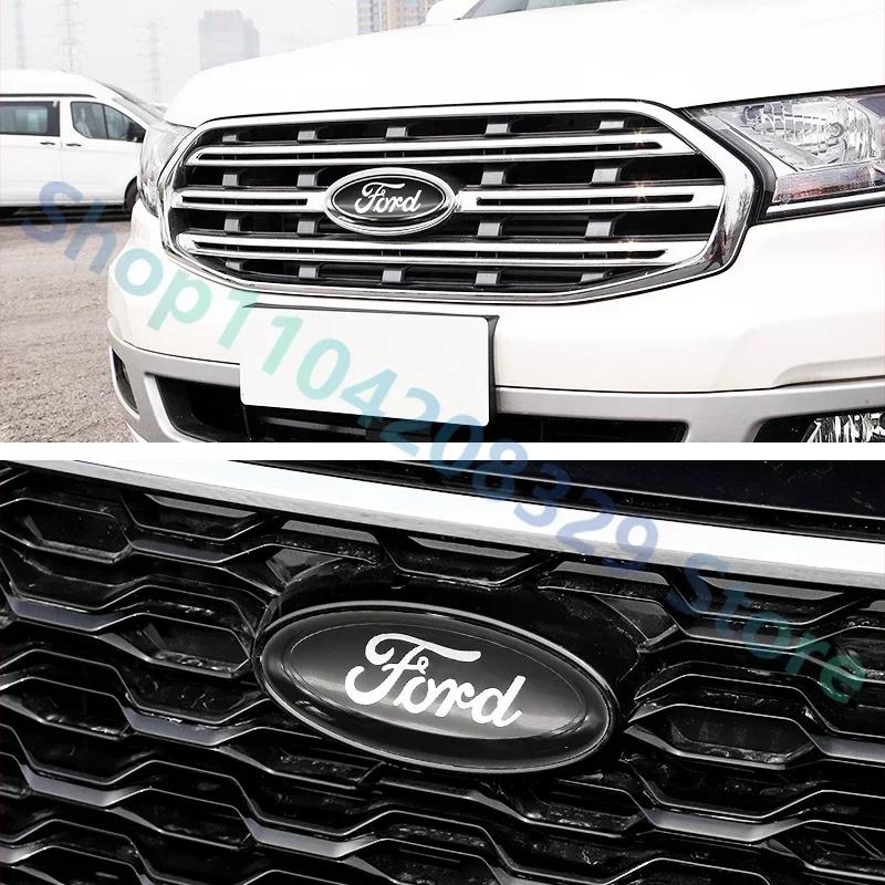 Adesivo per Auto Ford 1PZ 14,5 CM Emblema Badge Adesivo Logo Cofano Anteriore Auto Per Ford Mondeo Explorer edge Focus fiesta Kuga Transit Eco