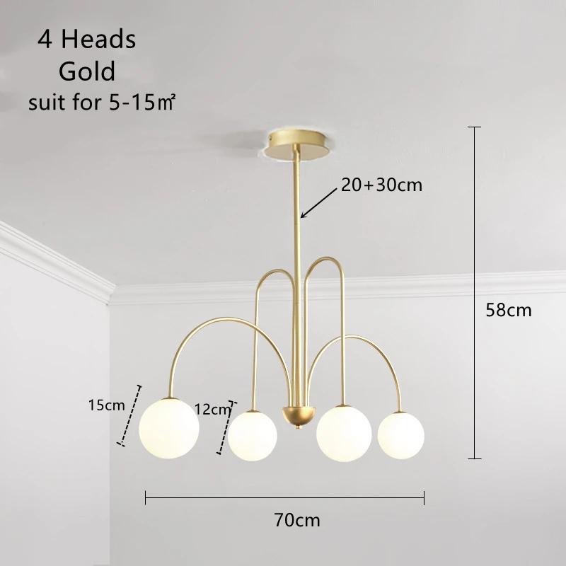 Nordic Living Room Chandelier Modern Simple Magic Bean Molecule Internet Celebrity Creative Personality Ins Clothing Store Lamp