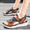 Fashion Blue Platform Sandals Unisex Summer Mesh Men's Sports Sandals 2025 Outdoor Beach Shoes For Men Women Sandalias Hombre